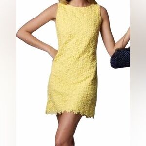 Lilly Pulitzer Lela Daisy Lace Yellow Dress
